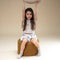 Wigiwama Teddy Pouffe / Poef - Ø40x25cm - Maple