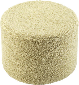 Wigiwama Teddy Pouffe / Poef - Ø40x25cm - Matcha