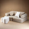 Wigiwama Teddy Settee - 136x78x46cm - Biscuit