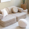 Wigiwama Teddy Settee - 136x78x46cm - Biscuit