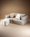 Wigiwama Teddy Settee - 136x78x46cm - Biscuit
