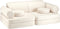 Wigiwama Teddy Settee - 136x78x46cm - Cream White