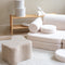 Wigiwama Teddy Settee - 136x78x46cm - Cream White