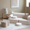 Wigiwama Teddy Settee - 136x78x46cm - Cream White