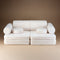 Wigiwama Teddy Settee - 136x78x46cm - Cream White