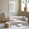 Wigiwama Teddy Settee - 136x78x46cm - Cream White