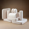 Wigiwama Teddy Settee - 136x78x46cm - Cream White