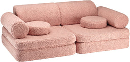Wigiwama Teddy Settee - 136x78x46cm - Guava Pink