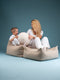 Wigiwama Teddy Square Ottoman / Poef - 80x70x50cm - Biscuit