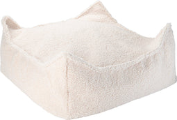Wigiwama Teddy Square Ottoman / Poef - 80x70x50cm - Cream White