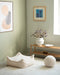 Wigiwama Teddy Square Ottoman / Poef - 80x70x50cm - Cream White