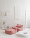 Wigiwama Teddy Square Ottoman / Poef - 80x70x50cm - Guava Pink