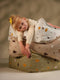 Wigiwama Teddy Square Ottoman / Poef - 80x70x50cm - Terrazzo Sand