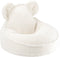 Wigiwama Zitzak Bear - Cream white - beanbag teddy - uitwasbare hoes - fluffy zitzak knuffelen - zitzak kinderen - kinder zitzak