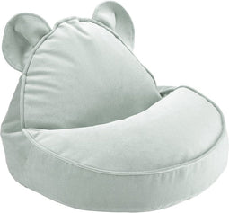 Wigiwama Zitzak Bear - Misty Green - beanbag teddy - uitwasbare hoes - fluffy zitzak knuffelen - zitzak kinderen - kinder zitzak