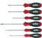 Wiha 302 HK6 01 SoftFinish sleufkop/ Phillips/ Pozidriv-Schroevendraaierset - 6 delig