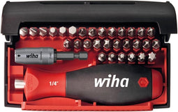 Wiha 34686 Bitset 32-delig Plat, Kruiskop Phillips, Kruiskop Pozidriv, Inbus, Binnen-Torx