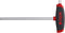Wiha L-sleutel met T-greep ComfortGrip Zeskant MagicRing® met zijaandrijving, mat verchroomd (45440) 3 x 100 mm