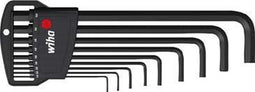 Wiha Stiftsleutelset in Classic houder zeskant 10-delig chemisch gezwart - 06386
