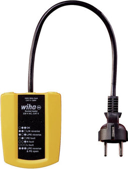 Wiha Stopcontacttester 230 V AC, CAT II - 45220