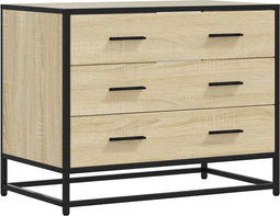 vidaXL - Ladekast - 70x41x56 - cm - bewerkt - hout - sonoma - eikenkleurig