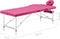 vidaXL - Massagetafel - inklapbaar - 3 - zones - aluminum - roze