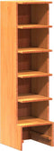 Schoenenkast 28x30x104 cm massief grenenhout wasbruin