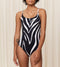 Triumph Summer Mix & Match OP 01 pt Dames Badpak - Maat D40 - Gestreept zwart wit