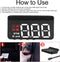WiiYii Head Up Display M3 - OBD2 - HUD Projector - Universeel
