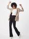 LEE BREESE - FLARE JEANS - Hoge taille - Zwart (W27 X L33)