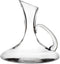 Wijn karaf/decanteer kan 1,25 liter van glas met slanke afgeschuinde hals - D24 x H25 cm - Waterkan - Sapkan