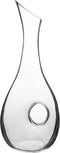 Wijn karaf/decanteer kan 1 liter van glas met slanke afgeschuinde hals - 14 x 10 x 37 cm - Waterkan - Sapkan