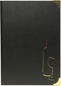 Wijnkaart houder Basic A4 - Zwart