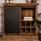 Wijnkast Blackburn - 90x90 cm - reclaimed teak