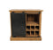 Wijnkast Blackburn - 90x90 cm - reclaimed teak