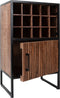 Wijnkast Loek 90 x 55 cm - Bruin Mangohout