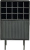 Wijnkast Madison 55 cm - zwart