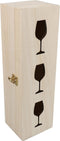 Wijnkist, Hout, 1 fles, Houten kist, Wijn, Wijnfles, Wijncadeau, Lekker Wijnen