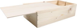 Wijnkist | hout | 2 flessen | incl. Deksel | 340x176x85mm | 5 stuks