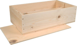 Wijnkist | hout | 2 flessen | incl. Deksel | 340x184x95mm | 5 stuks