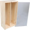 Wijnkist | hout | 2 flessen | plexiglas deksel | 340x176x85mm | 5 stuks