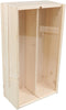 Wijnkist | hout | 2 flessen | plexiglas deksel | 340x176x85mm | 5 stuks