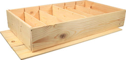 Wijnkist | hout | 6 flessen | incl. Deksel | 570x340x95mm | 5 stuks