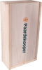 Wijnkist | Je eigen ontwerp | hout | 2 flessen | incl. Deksel | 337x176x85mm | 1 stuks