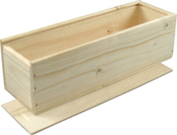 Wijnkist | Magnum | hout | 1 fles | incl. Deksel | 361x115x105mm | 5 stuks