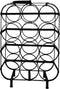 Wijnrek 12 flessen - 35x25x50 - Zwart - Metaal