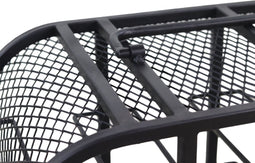 Wijnrek 12 flessen - 55x25x55 - Zwart - Metaal