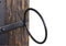 Wijnrek 6 flessen - 20x13x100 - Bruin/zwart - Oud hout/metaal
