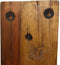Wijnrek 6 flessen - 20x13x100 - Bruin/zwart - Oud hout/metaal