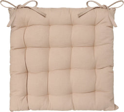 Atmosphera Tuintoelkussen - beige - katoen - 38 x 6 cm - zitkussen